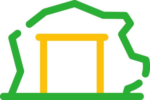 Mining Tunnel Creative Icon Design vector