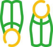 Flippers Creative Icon Design vector