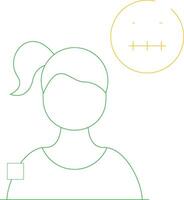 Concerned Creative Icon Design vector
