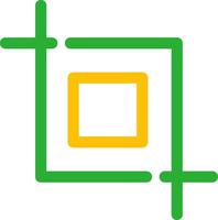Crop Creative Icon Design vector