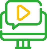 Video Tutorial Creative Icon Design vector
