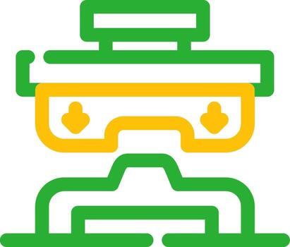Press Machine Creative Icon Design vector