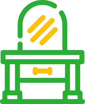 Dressing Table Creative Icon Design vector