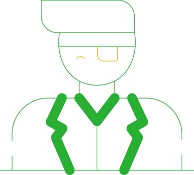 Eye Patch Creative Icon Design vector