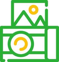 Instant Camera Creative Icon Design vector