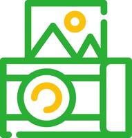 Instant Camera Creative Icon Design vector