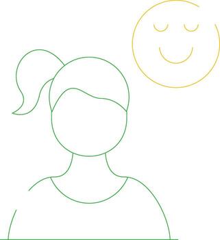 Calmness Creative Icon Design vector