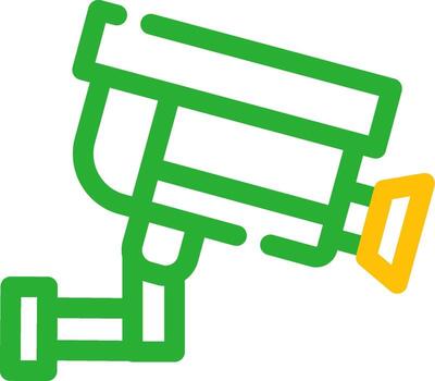 CCTV Camera Creative Icon Design vector