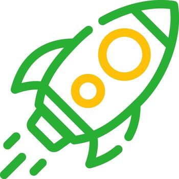 Rocket Creative Icon Design vector