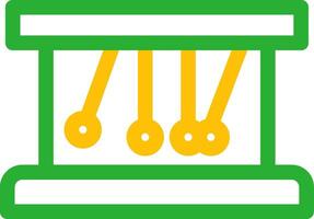 Newton Cradle Creative Icon Design vector