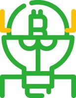 Cryptocurrency Creative Icon Design vector