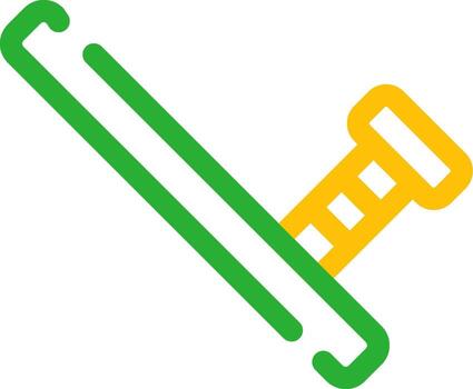 diseño de icono creativo de bastón vector