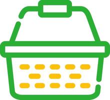 Picnic Basket Creative Icon Design vector