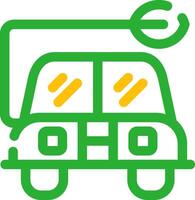 Eco Car Creative Icon Design vector