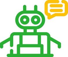 Chatbot Creative Icon Design vector