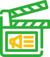 Cinema Ad Creative Icon Design vector