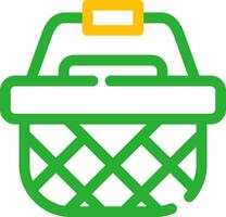 Picnic Basket Creative Icon Design vector