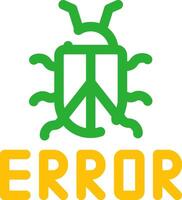 diseño de icono creativo de error vector