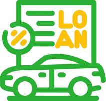 Car Loan Creative Icon Design vector