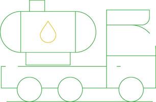 Tanker Truck Creative Icon Design vector