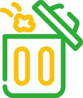 Throwing Trash Creative Icon Design vector