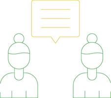 Discuss Creative Icon Design vector