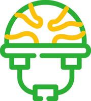 diseño de icono creativo de casco vector