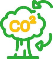 co2 creativo icono diseño vector