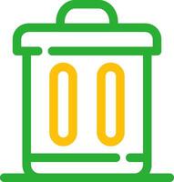 Trash Bin Creative Icon Design vector