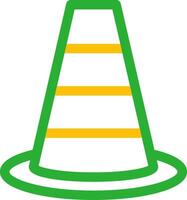 Traffic Cone Creative Icon Design vector