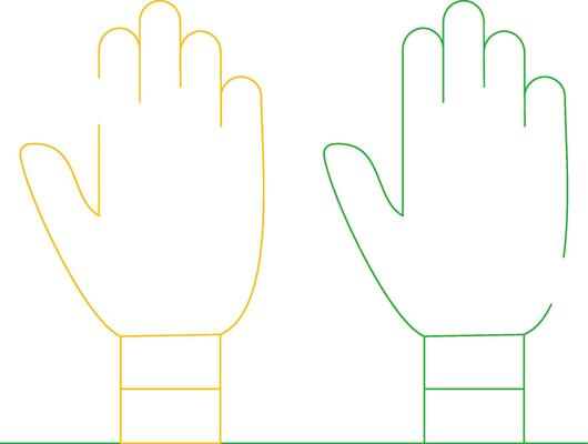 Exam Gloves Creative Icon Design