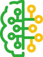 Artificial Intelligence Creative Icon Design vector