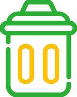 Trash Bin Creative Icon Design vector