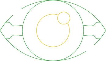 Cataract Creative Icon Design vector