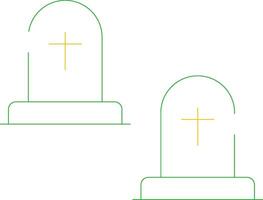 Cemetery Creative Icon Design vector