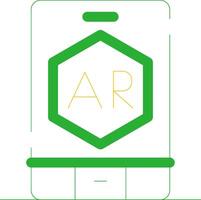 Ar App Creative Icon Design vector