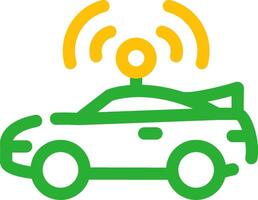 Autonomous Vehicle Creative Icon Design vector