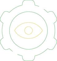 Eye Setting Creative Icon Design vector