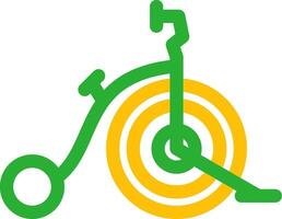 diseño de icono creativo de bicicleta de circo vector