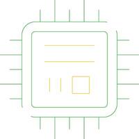 Microchip Creative Icon Design vector