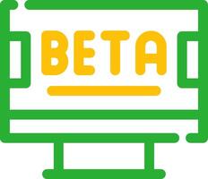 Beta Creative Icon Design vector