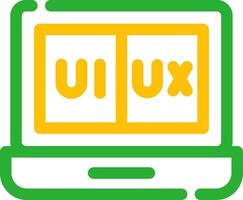 ui ux creativo icono diseño vector