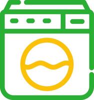 Washing Machine Creative Icon Design vector