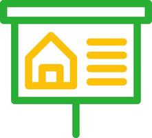 Property Presentation Creative Icon Design vector