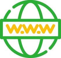 www diseño de icono creativo vector