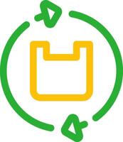 Plastic Recycle Creative Icon Design vector