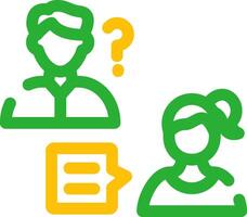 Job Interview Creative Icon Design vector