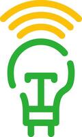 Smart Bulb Creative Icon Design vector
