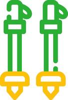 Ski Poles Creative Icon Design vector