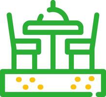 Dining Table Creative Icon Design vector